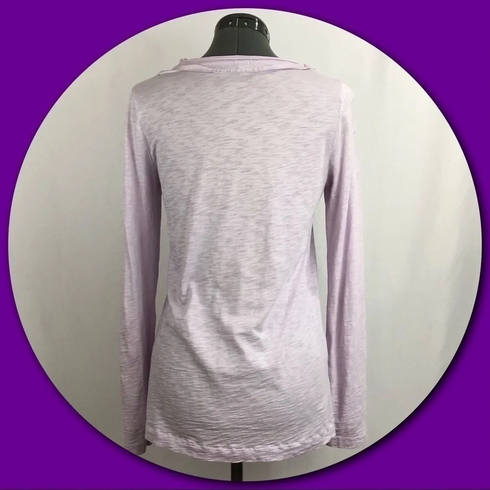 J. Crew T-Shirt Top with Ribbon Flowers Design